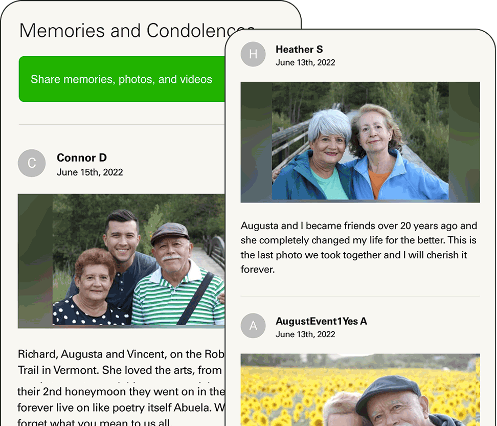 Share and collect memories